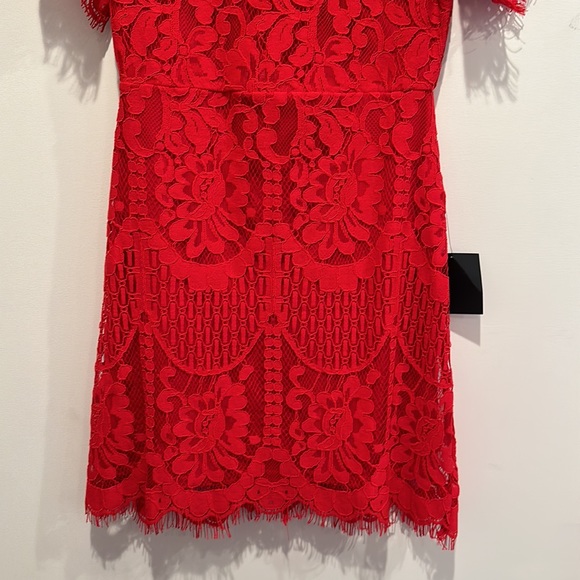 Red Lace Dress, size small - Picture 4 of 6